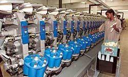 Textiles with a global spin2