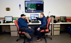 The control center of the Highland wind farm.