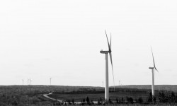 The EverPower Highland wind farm is located in the countryside in southwestern Pennsylvania.