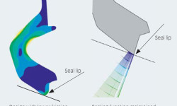 Fig. 5: Improved seal lip design results in lower friction while maintaining sealing function. 