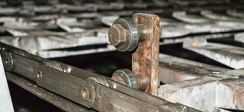 Das Förderband im Gärraum läuft auf SKF Rillenkugellagern mit Solid Oil.