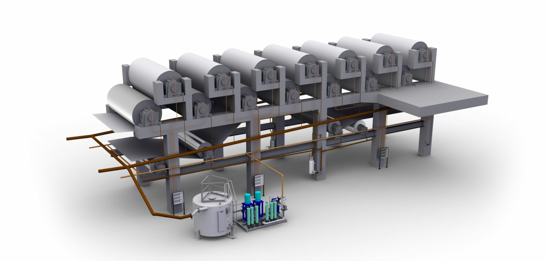 SKF Flowline Öl-Umlaufsystem.