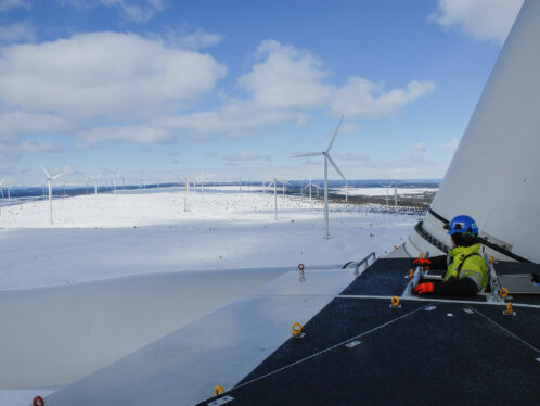 The BlaikenVind wind farm is located in northern Sweden, on the 65th parallel north.