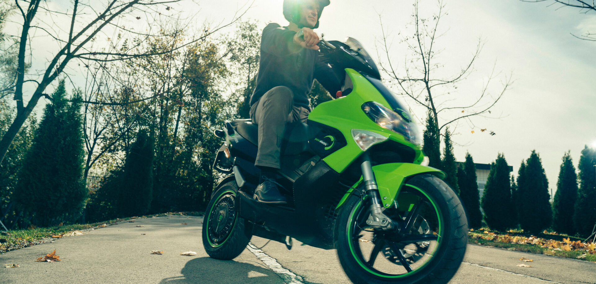 Motorbike with GEM in-wheel electric motor