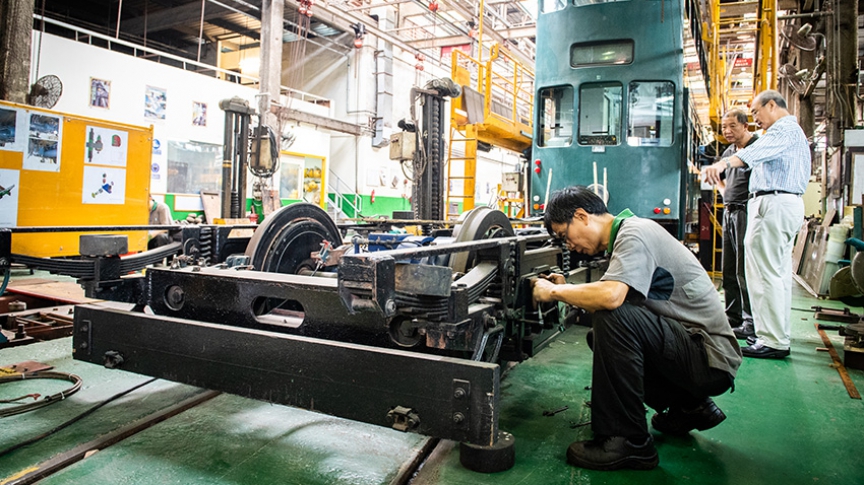 Hong Kong Tramways a coopéré avec SKF pour développer deux prototypes de boîtes d’essieux.
