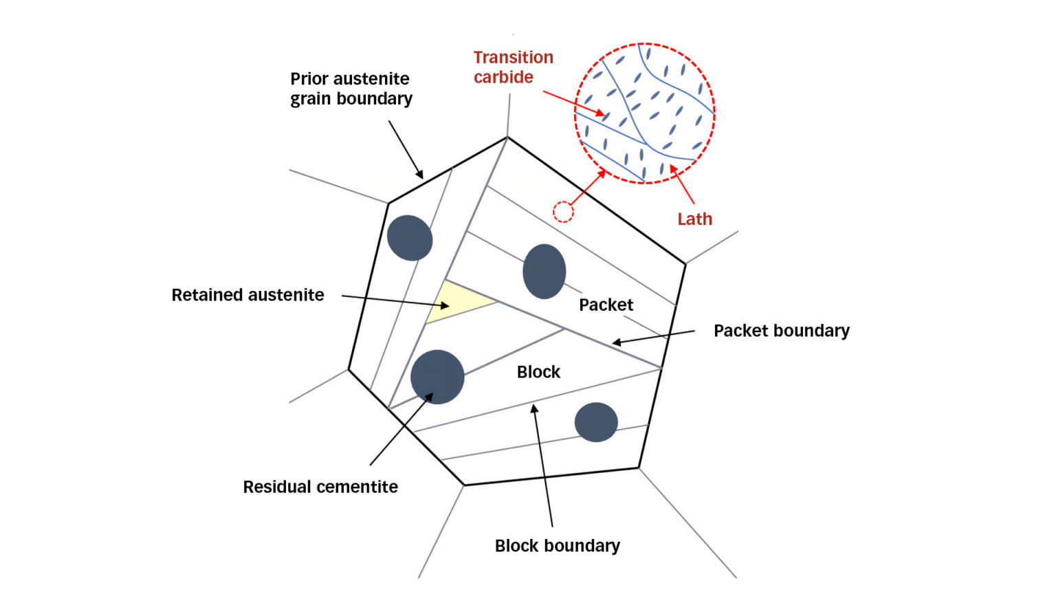 Microstructural alteration of bearing steels in RCF | Evolution